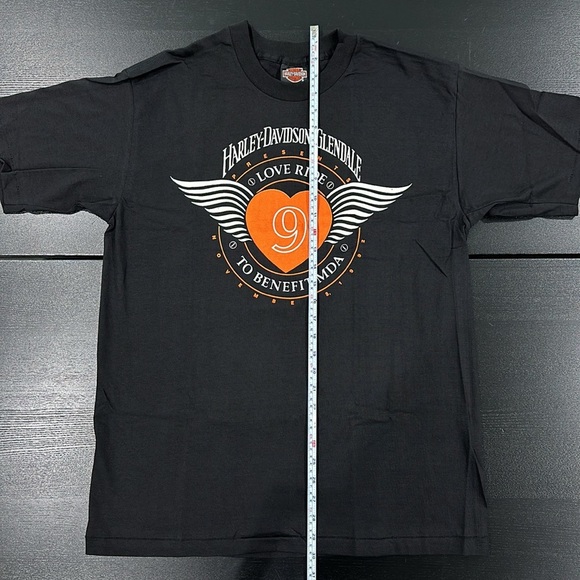 Harley-Davidson of Glendale Love Ride Vintage 1992 T-Shirt - L - Picture 5 of 6